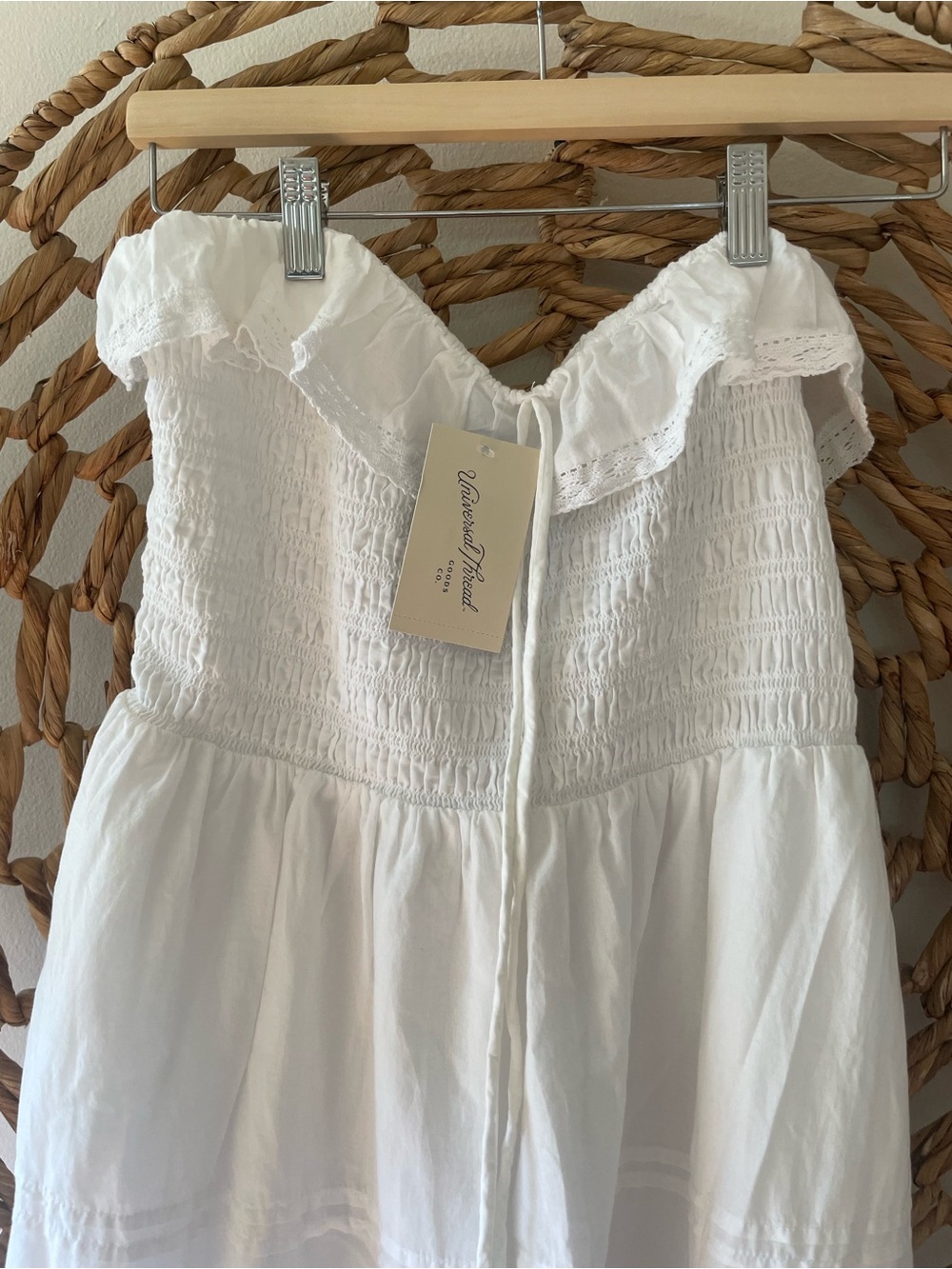 Universal Thread White Ruffle Dress - Picture 7 of 9